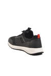 Black Red Mesh Lightweight Flexible Mens Sneakers M