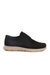 Black Nubuck Genuine Leather Mens Casual Shoes D2302 M