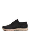 Black Nubuck Genuine Leather Mens Casual Shoes D2302 M