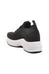 Black Knit Thick Sole Womens Sneaker Lady 5002 Z