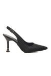 Black Thin Heeled Womens Evening Shoes PC-54539 Z