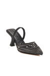 Black Thin Heeled Womens Evening Shoes Florin T-100 Z
