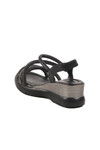 Black Heeled Womens Sandals T-004 Z