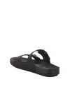 Black Double-Strap Womens Slippers 43.001 Z