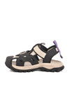 Siyah Cırtlı Hafif Unisex Çocuk Spor Sandalet 25Y614 F