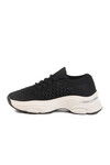 Black Lightweight Knitted Anatomical Womens Sneakers B064 Z