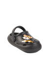 Black Unisex Kids Sabo Slippers Yumurcak B