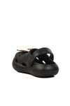 Black Unisex Kids Sabo Slippers Yumurcak B