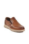 Tan Genuine Leather Mens Casual Shoes D2301 M
