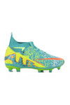 Turquoise Yellow Boys Football Cleats Air 565 F