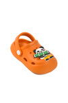 Orange Unisex Kids Sabo Slippers Yumurcak B