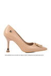 Beige Thin Heeled Womens Evening Shoes PC-54025 Z