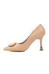 Beige Thin Heeled Womens Evening Shoes PC-54025 Z