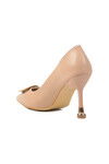 Beige Thin Heeled Womens Evening Shoes PC-54025 Z