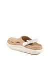 Beige Light Eva Mens Sabo Slippers Cat M