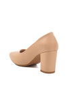 Beige Heeled Womens Evening Shoes PC-54733 Z
