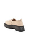 Beige High Sole Womens Casual Shoes F-2047 Z
