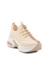 Beige Textile Womens Casual Shoes 702322 Z