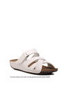 White Womens Slippers 08-054 Z NARROW MOLD