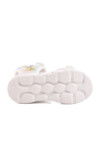 White Velcro Lighted Girls Sandals 018129 P