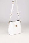 White Patent Leather Womens Shoulder Bag 930167