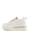NARROW MOLD White High Sole Womens Sneaker 25Y492 Z NARROW MOLD