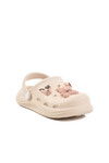 Ecru Eva Lightweight Girls Sabo Slippers 303 F