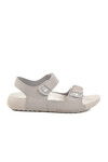 Gray Velcro Lightweight Girls Sandals BN-1419 F