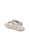 Gray Velcro Lightweight Girls Sandals BN-1419 F