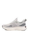 Gray Lightweight Flexible Lace-Up Mens Sneakers PCI-11067 M