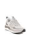 Gray Lightweight Flexible Lace-Up Mens Sneakers PCI-11067 M