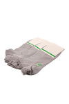 Gray Bamboo Unisex 3-Pack Ankle Socks 24K004