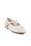 Silver Stone Textile Womens Ballerinas 038 Z