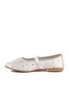 Silver Stone Textile Womens Ballerinas 116 Z