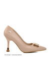 Cream Womens High Heel Shoes PC-54021 Z