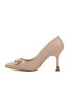 Cream Womens High Heel Shoes PC-54021 Z