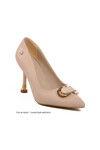 Cream Womens High Heel Shoes PC-54021 Z