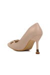 Cream Womens High Heel Shoes PC-54021 Z
