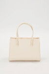 Cream Patent Leather Womens Hand and Shoulder Bag 930156