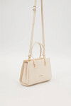 Cream Patent Leather Womens Hand and Shoulder Bag 930156