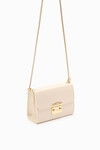 Cream Patent Leather Womens Shoulder Bag 930106