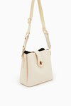 Cream Patent Leather Womens Shoulder Bag 930167
