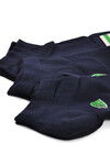 Navy Blue Bamboo Unisex 3-Pack Ankle Socks 24K004