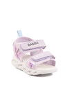 Lilac Velcro Lighted Baby Girl Sandals 018129 B