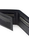 Black Genuine Leather Mens Wallet 2361