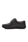 Black Genuine Leather Orthopedic Mens Casual Shoes 15000 M