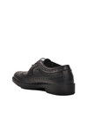 Black Genuine Leather Orthopedic Mens Classic Shoes 3912 M