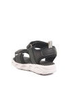 Black Velcro Lighted Baby Girl Sandals 018127 B