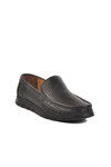 Black Genuine Leather Gel Sole Anatomic Mens Casual Shoes Gmz 001 M