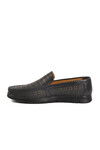 Black Genuine Leather Gel Sole Anatomic Mens Casual Shoes Gmz 005 M